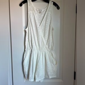 Forever 21 ivory knit romper